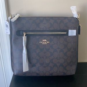 New Coach Rowan File bag in Signature Canvas!